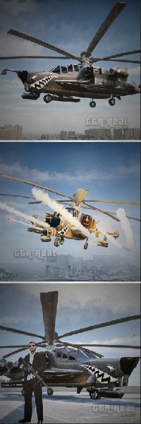 KA-50 Чёрная Акула для GTA 4