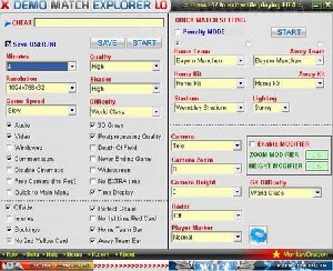 x demo match explorer