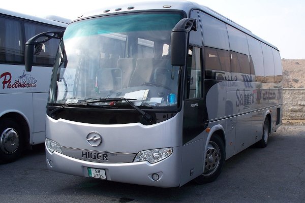 HIGER bus in Jordan