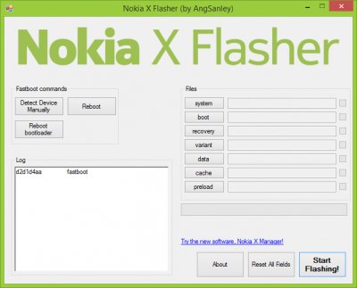Nokia X Flasher v1.1.0.1