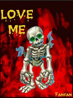 love me skull