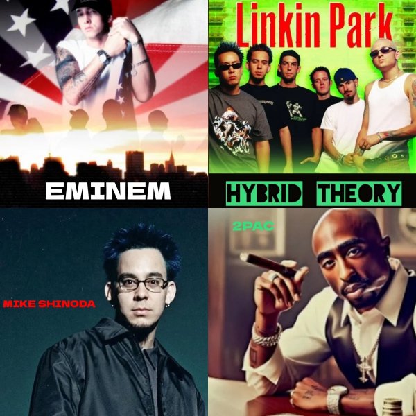Eminem &amp; Linkin Park &amp; Mike Shinoda &amp; 2Pac - #Hybrid Theory