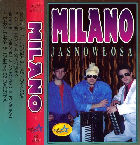 Milano - Jasnowłosa (Album Cassette, 1993)