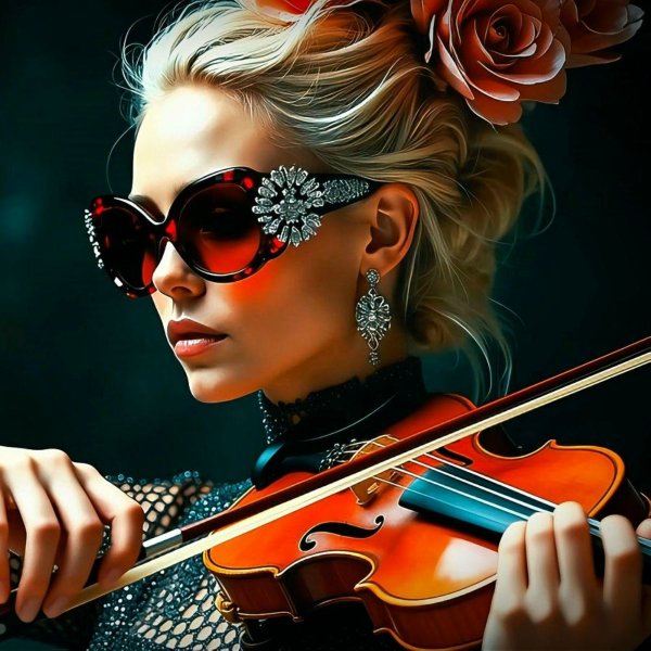Deep Violin Vibes - Rose Noire