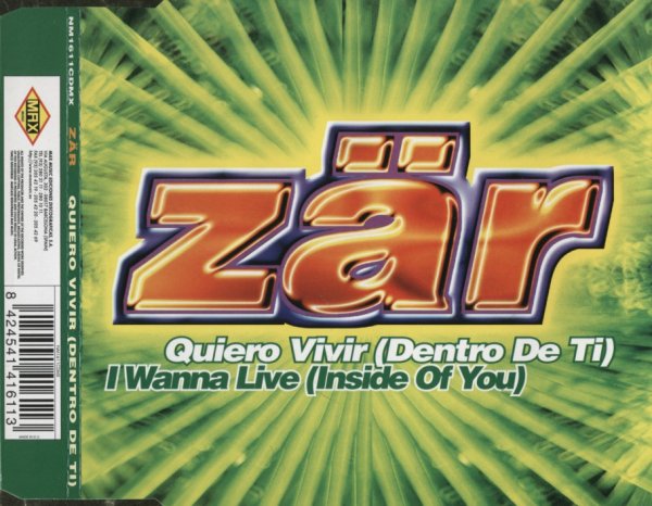 Zar - Quiero Vivir (Dentro De Ti) (Reggae Mix)_1997_CD-Rip