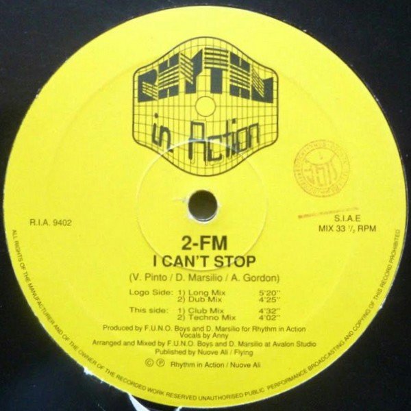 2 FM - I Can't Stop (Club Mix)