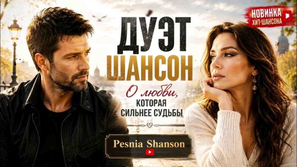 Pesnia Shanson - ДУЭТ ШАНСОН  О ЛЮБВИ, КОТОРАЯ СИЛЬНЕЕ СУДЬБЫ | Душевная Песня #шансон #дуэт #песнядлядуши #музыка