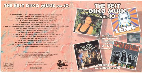 Various Artists - The Best Disco Music Vol.10 _(1995)_CD-Rip