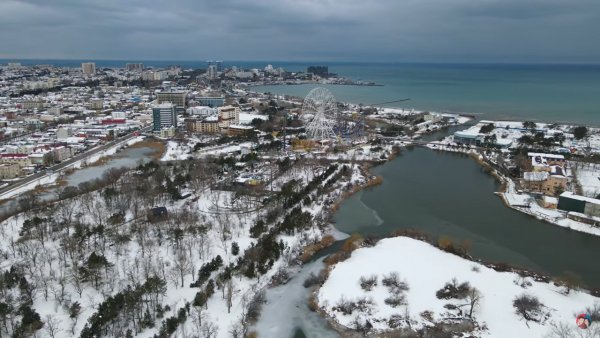 Анапа. Первый снег