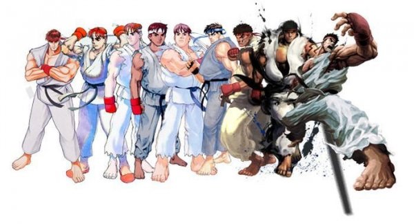 Рю из серии игр Street Fighters (с 1987