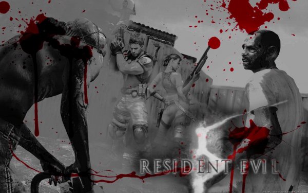Resident Evil 5 - Surrounded Black and White