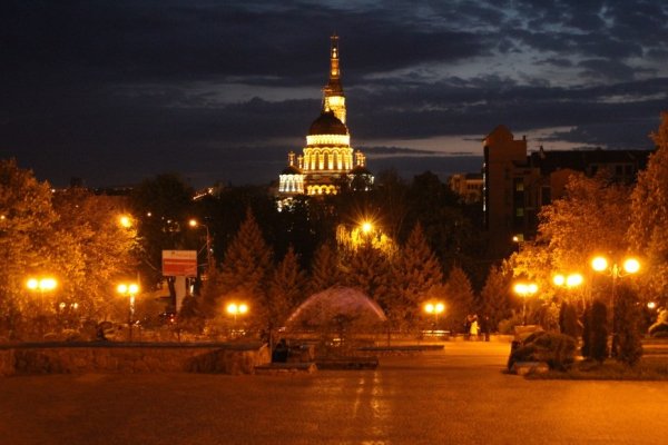 Благовещенский собор ночью