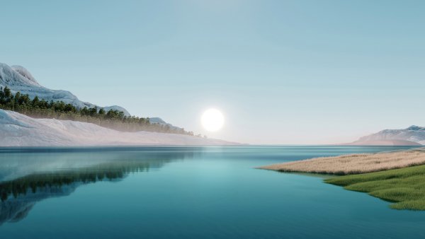 Sunrise-morning-illustration-water-5k-fc-3840x2160