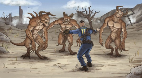 Fallout, Fallout 4, коготь смерти, fan art