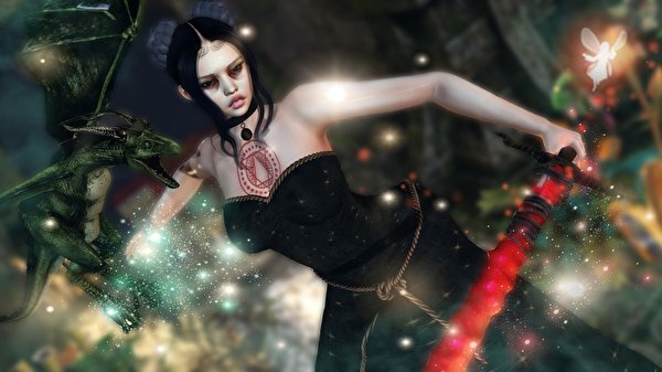 Gothic Fantasy Warriors Dragons Swords 579536 600x337