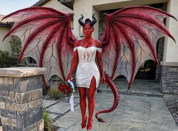 Levitating devil woman 1