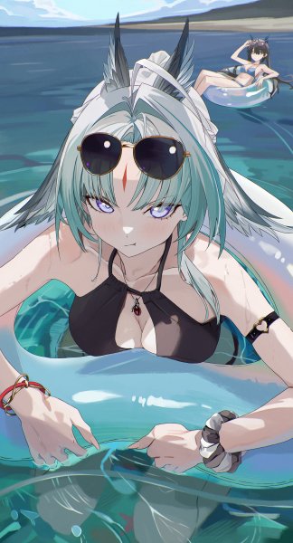 Chen qianyu and arcane arknights and 1 more drawn by