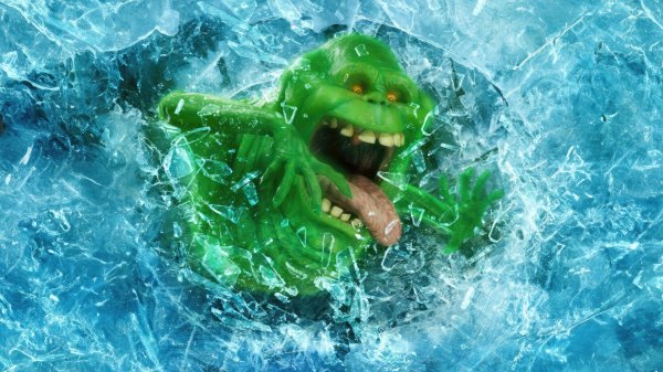 Ghostbusters-frozen-empire-slimer-green-ghost-4k
