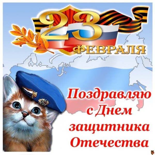 С 23 февраля котя !