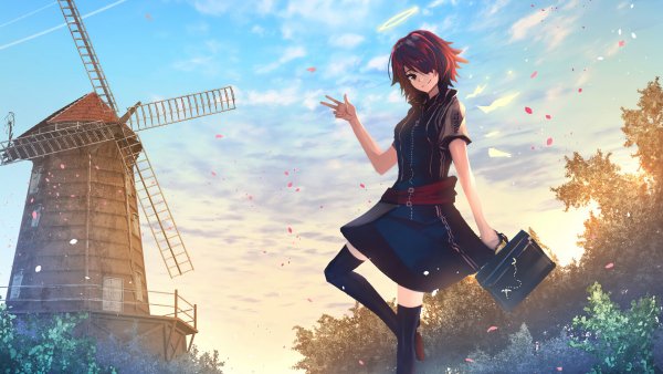 exusiai-arknights-windmill-4k-c2