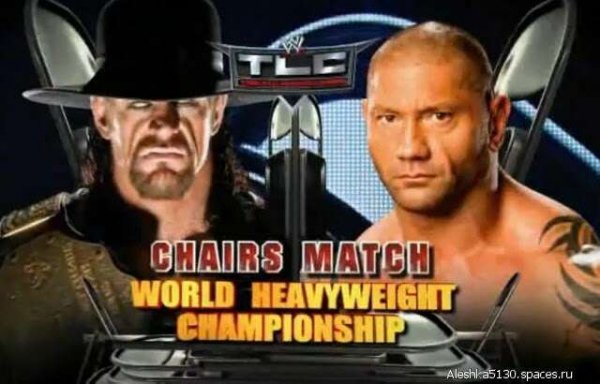 Batista VS Undertaker WWE TLC 2009 Chair