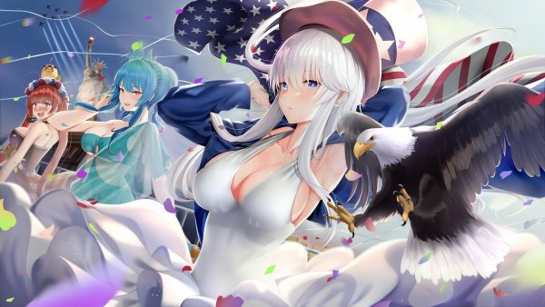 enterprise honolulu and st louis azur lane drawn by piukute