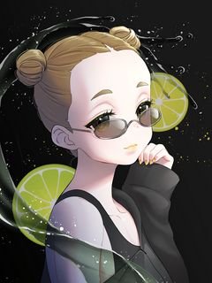 Devushka ochki limon