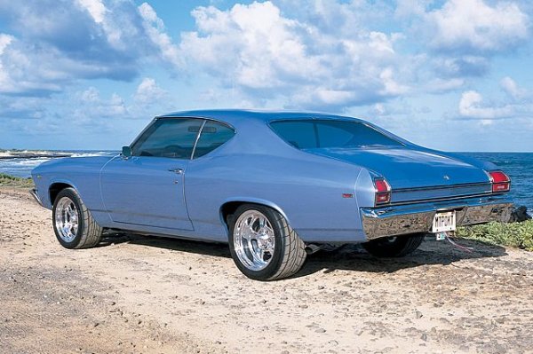 sc 02 1969 chevrolet chevelle left rear view