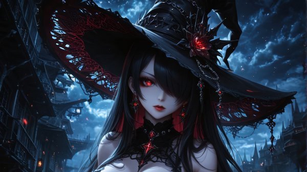 Witch-fantasy-red-eyes-4k 214@5@p