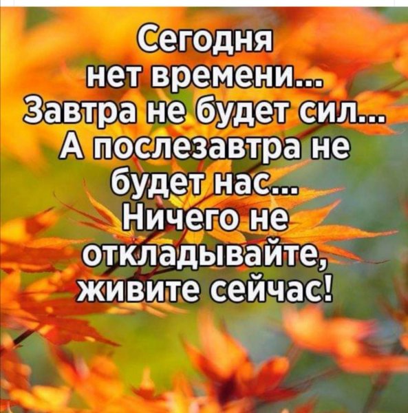 Живите сейчас!