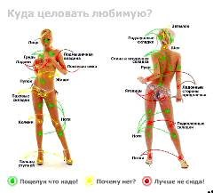 Куда целовать любимую ЭРОГЕНЫЕ ЗОНЫ