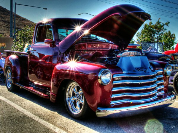 Trucks and Burgundy. .