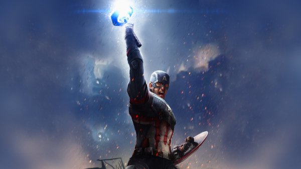 Captain-america-mjolnir avengers-endgame 4K