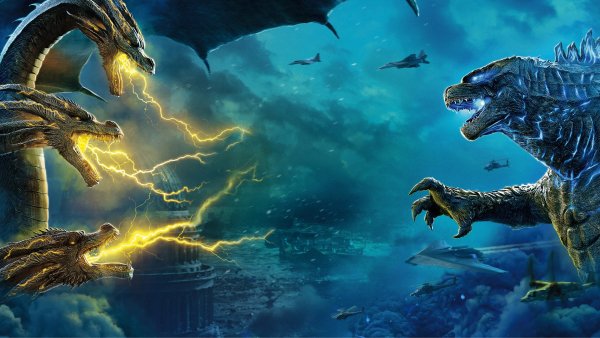 King-ghidorah-vs-godzilla-godzilla-king-of-the-monsters 8K