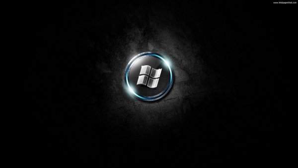 Black crystal Windows Logo