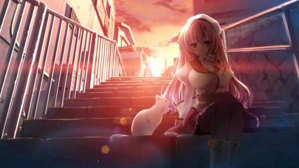 redhead-sadness-girl-sunset