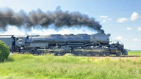 Union Pacific Big Boy #4014 Steam Train Accelerating and San