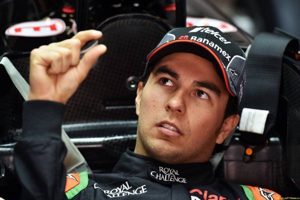 Sergio Perez (MEX) Sahara Force India F1 VJM08. (09.04.15)
