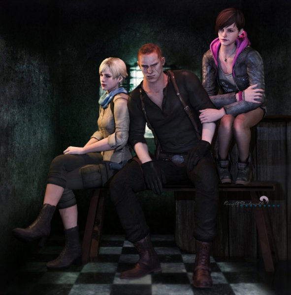 resident evil kids birkin wesker burton