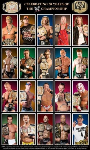 Эволюция чемпионов WWE