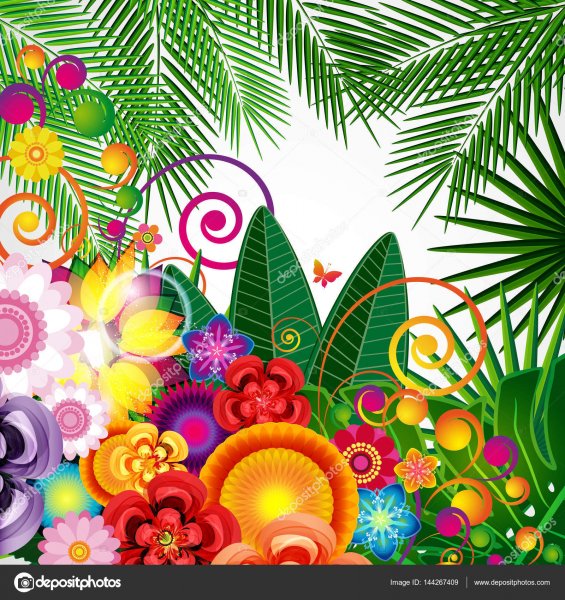 flowers spring design background floral