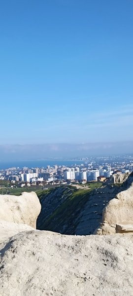 Вид на Анапу с предгорья Кавказских гор