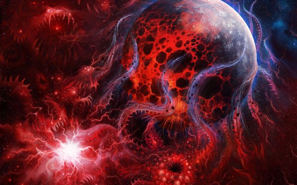 art kosmos abstraktsiya krasnyj linii 97766