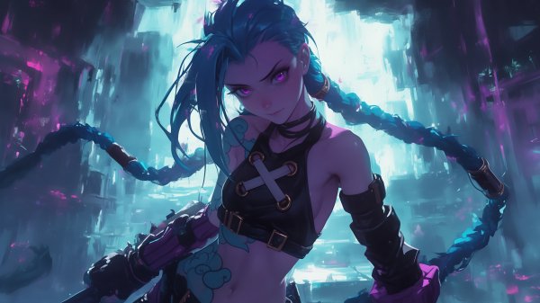 Jinx-lol-arcane-4k 241@5@o