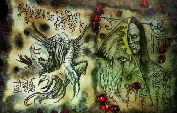 A thing that muttered behind the cyclopean walls